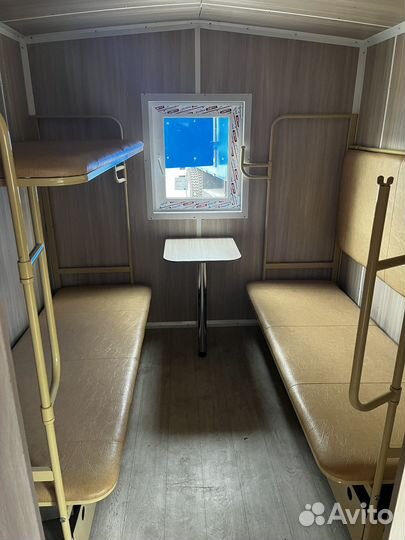 Вагон дом жилой на 8 человек на шасси