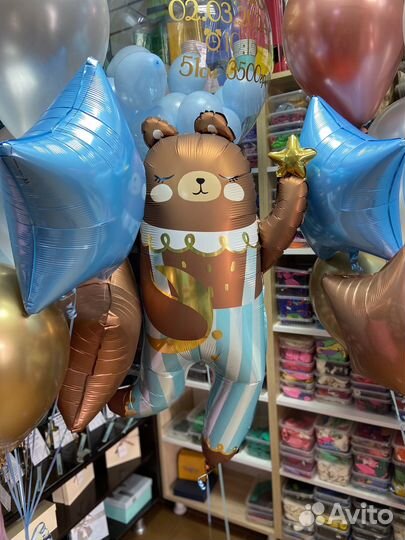 Воздушные шары на выписку с доставкой