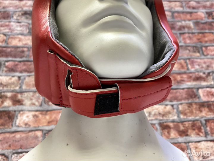 Шлем боксеркий открытый Рэй Спорт красный