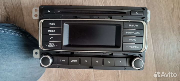 Штатный магнитофон на kia rio