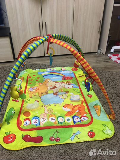 Музыкальный развивающий коврик