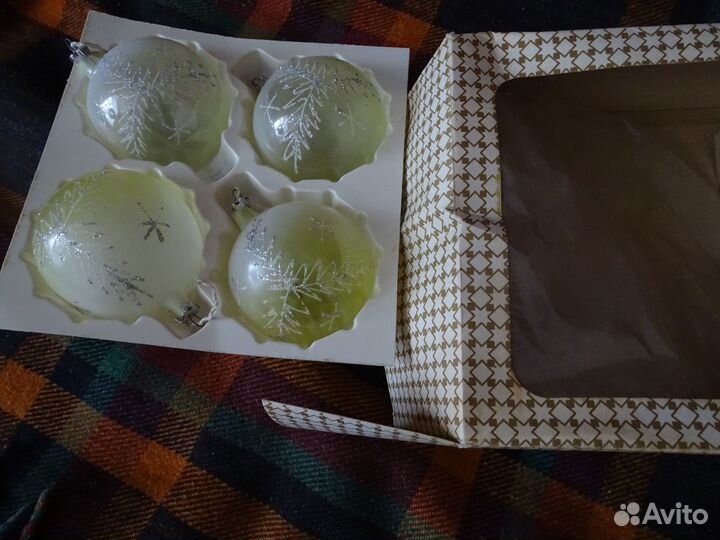 Елочные шары стекло СССР