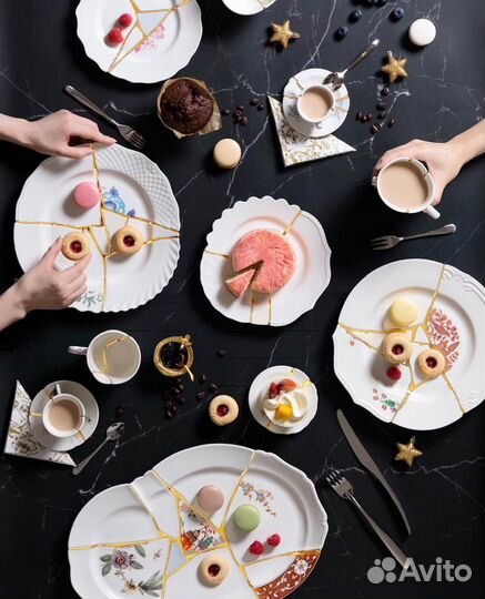 Тарелки 21 см Seletti Kintsugi