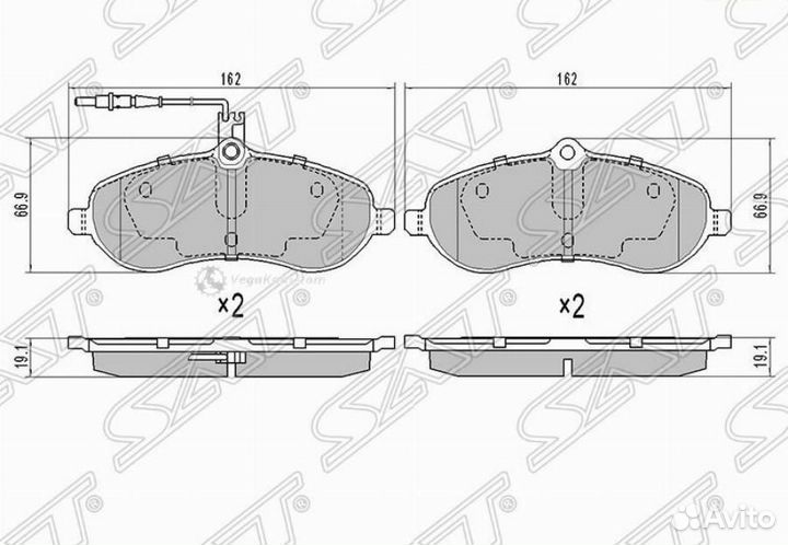 Колодки передние Citroen Jumpy Peugeot Expert ST425364