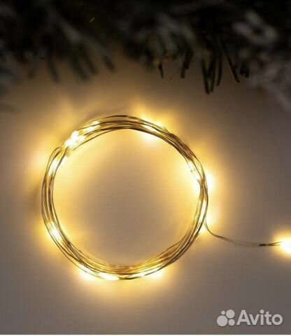 Лента гирлянда светодиодная USB подсветка