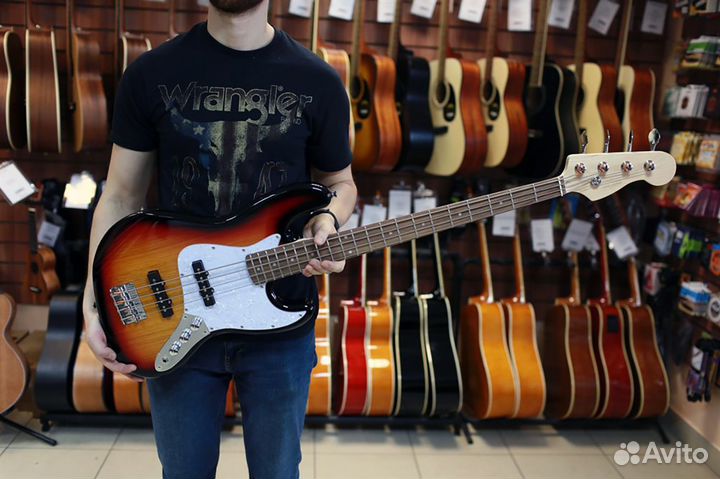 Бас гитара Fabio + Аксессуары