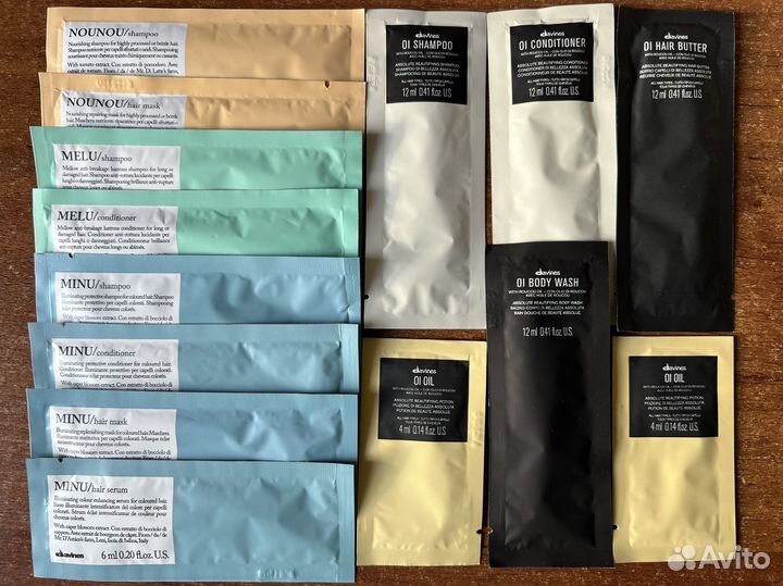 Davines пробники: шампунь, кондиционер, маска