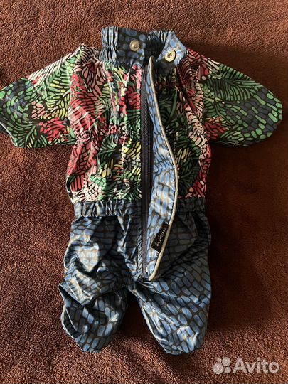 Комбинезон дождевик для собак щенка и жилетка