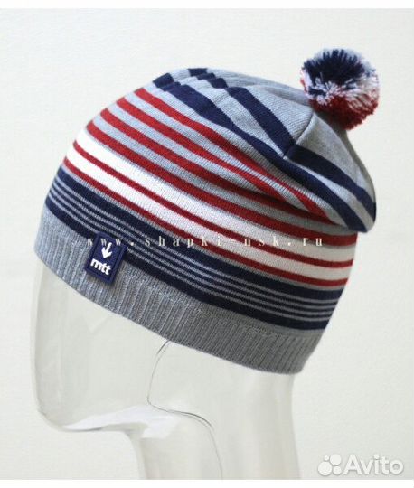 Шапка осень-весна (флис подкл), 52-54,новая