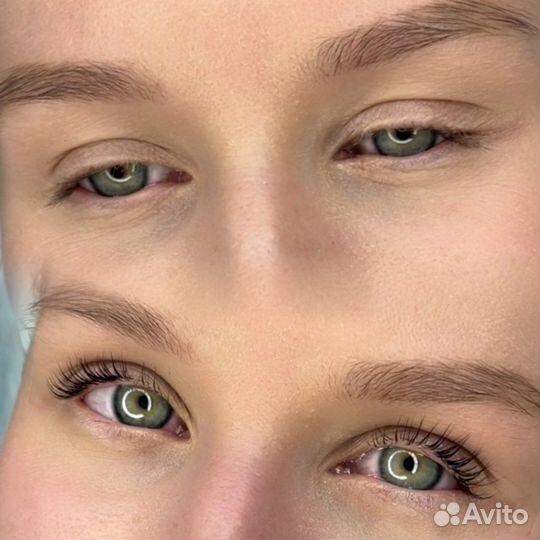 Ламинирование ресниц бровей