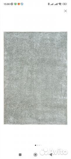 Ковер икеа вонге, светло-серый, 1.95 х 1.33 м