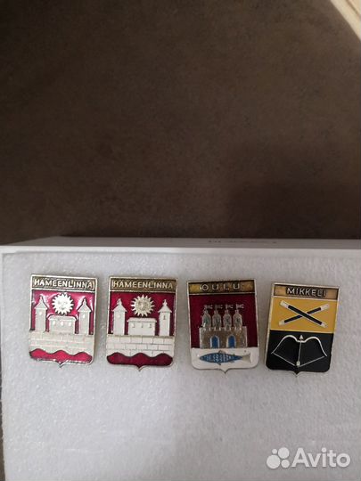 Значки гербы городов