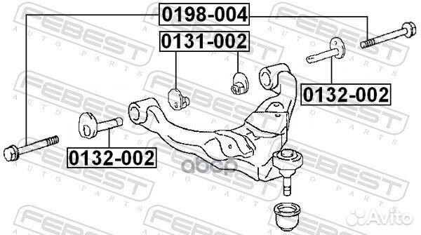 Болт подвески Toyota Land Cruiser 90