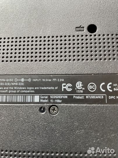 Ноутбук на запчасти