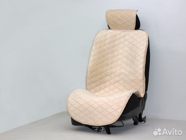 Накидки на сиденья ромб двойной, бока, велюр бе