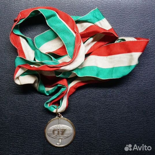 Наградная медаль Хоккей Рим 1977 Бертони