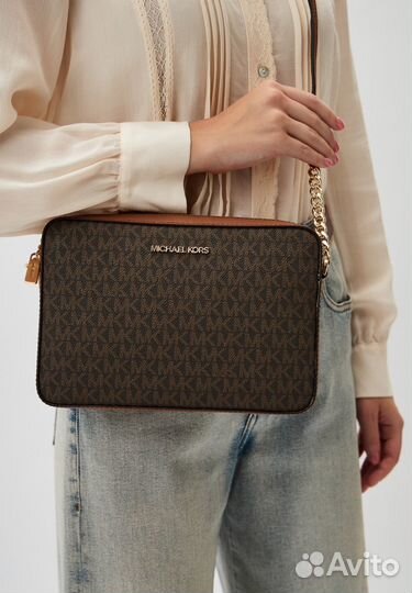Crossbody michael kors оригинал коричневая