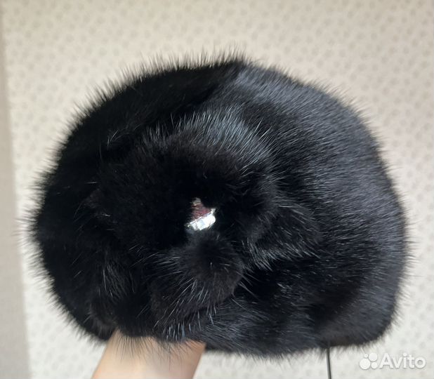 Берет норковый новый мягкий 56-58