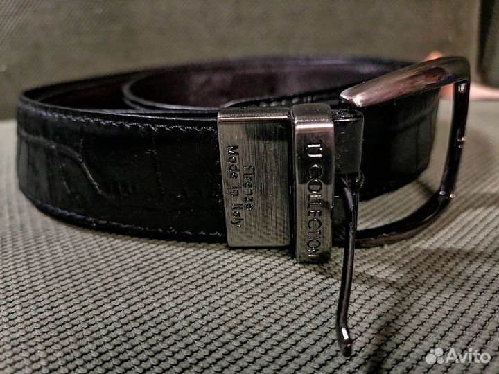 Мужской кожаный ремень tj collection