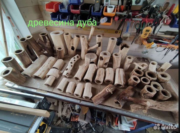 Коряги из дерева для сомов, трубки, гроты