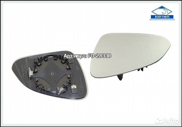 Стекло правого зеркала Opel Insignia