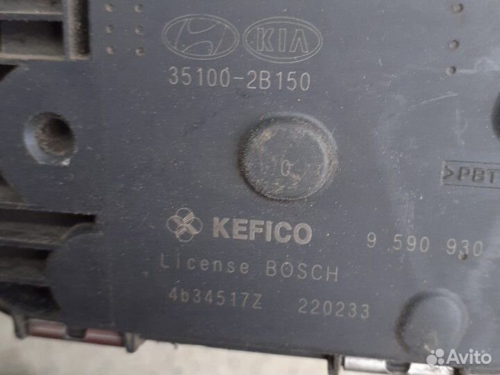 Дроссельная заслонка Hyundai Solaris 1 Kia Rio 3