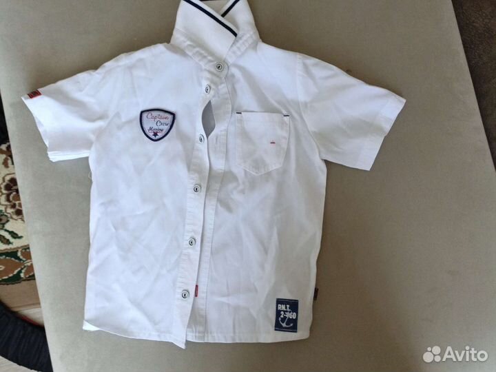 2 Рубашки для мальчика 110р и 116р
