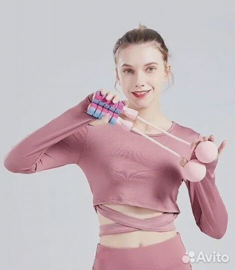 Скакалка для фитнеса без троса, с шарами-утяжелите