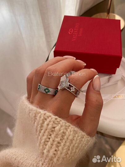 Кольцо roberto coin цвет серебро однотонное