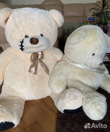 Плюшевый медведь 2 метра и 1,5 метра