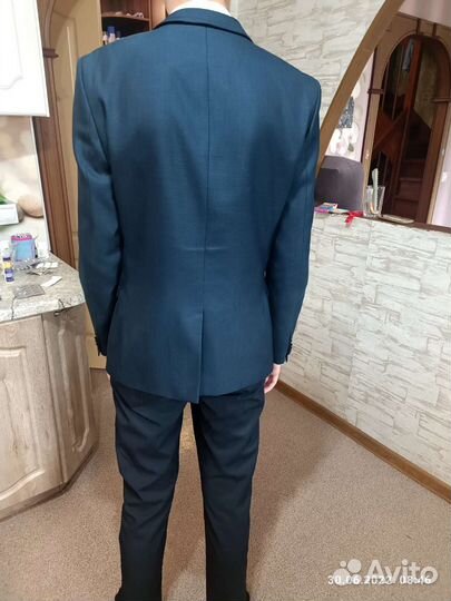 Школьный костюм для подростка синий