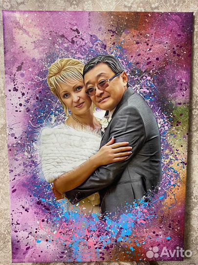 Арт Портреты на холсте по фото
