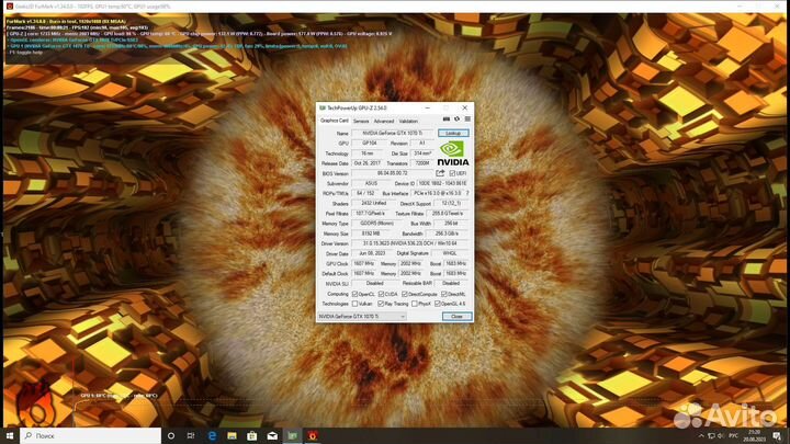 Видеокарта gtx 1070 ti 8gb