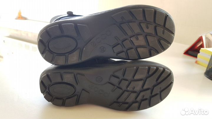 Зимние сапоги ecco, б/у нубук. Gor