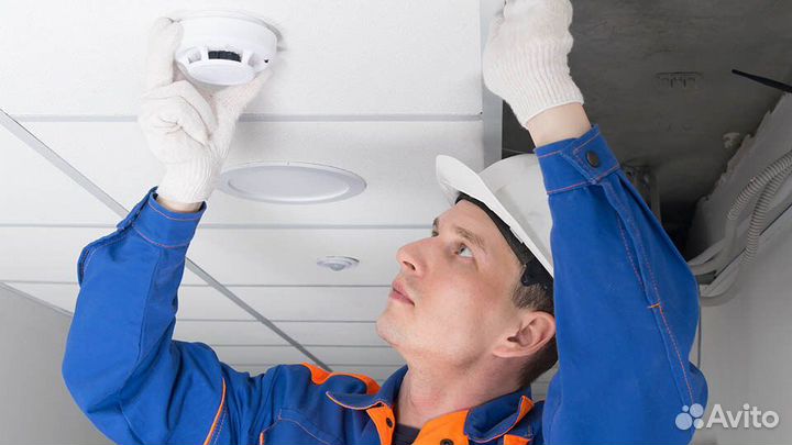 Монтаж слаботочных систем:пожарная,видео,электрика