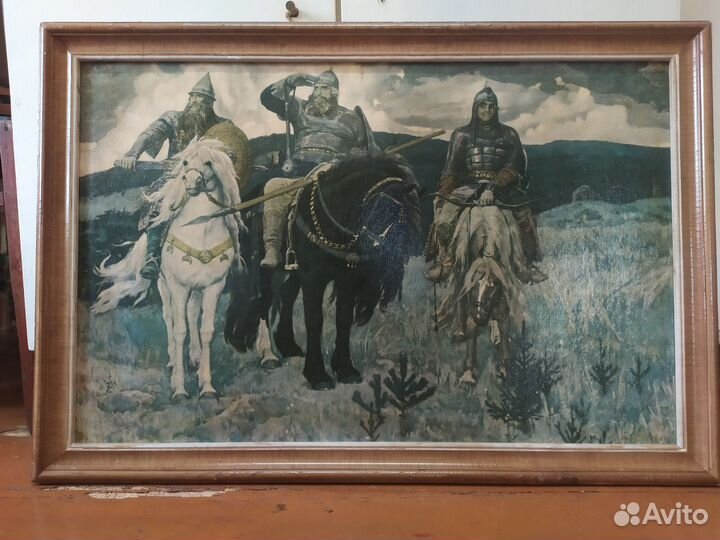 Картина репродукция Богатыри СССР