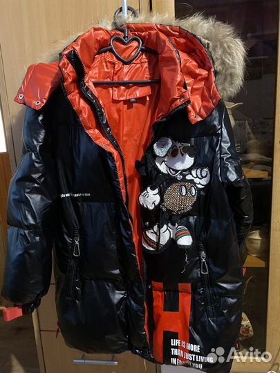 Куртка зима.на рост 134-140