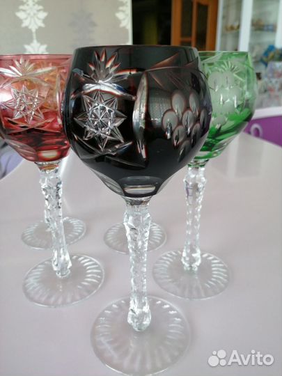 Хрустальные фужеры. De Lorrain Франция