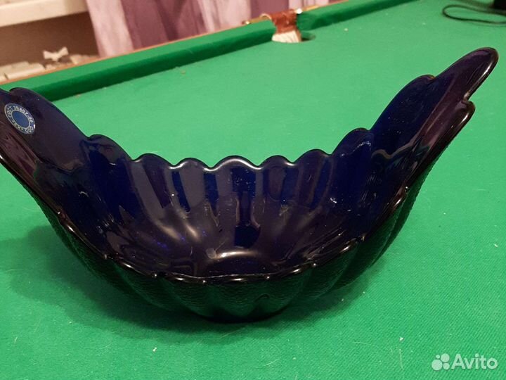 Ваза цветное стеклоссср новая