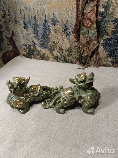 Статуэтка драконы бронза