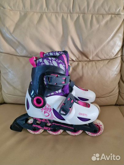 Роликовые коньки детские раздвижные с защитой