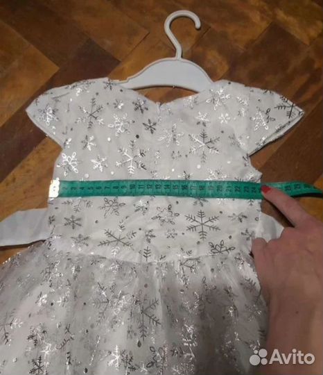 Платье снежинки для девочки 92