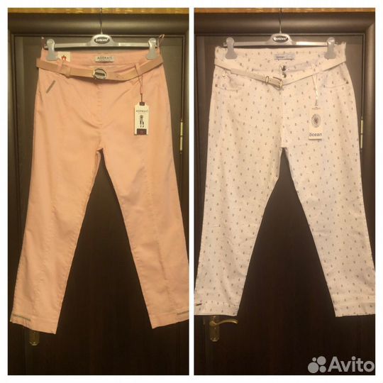 Брюки турция хлопок стретч лето 48/56
