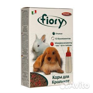 Fiory Корм fiory для крольчат гранулированный 6526