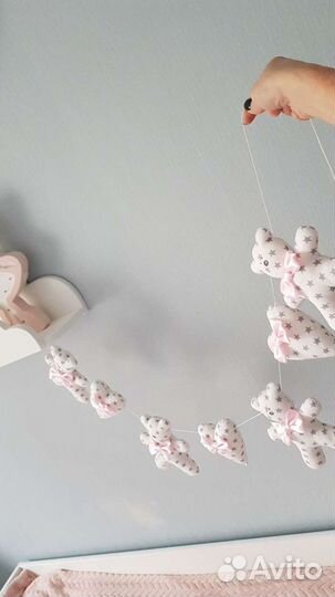 Гирлянда декоративная детская мягкая игрушка