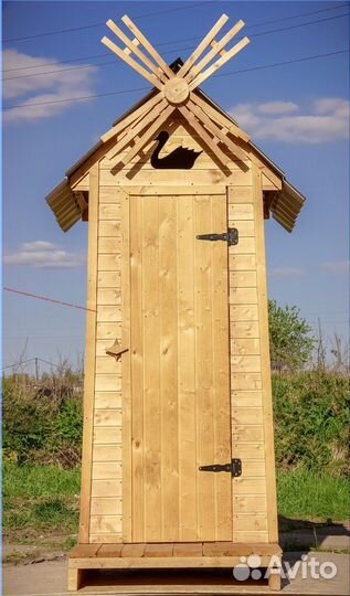 Уличный туалет деревянный BAG338
