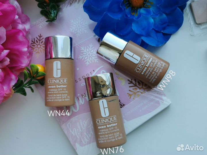 Clinique тональный, лак для губ,помада