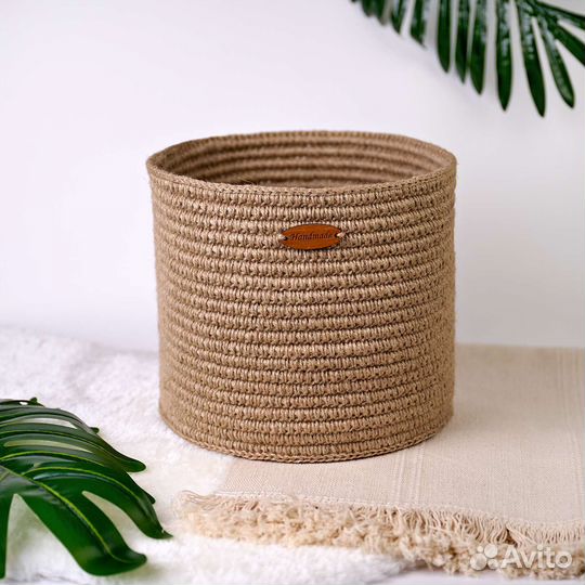 Корзина из джута