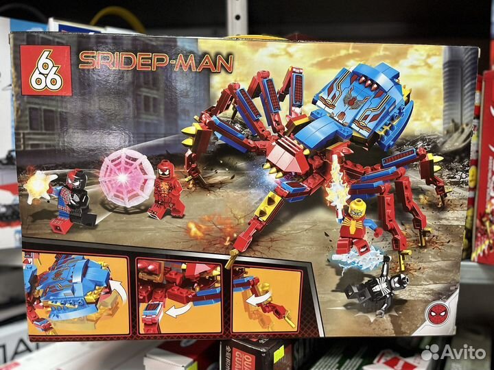 Конструктор человек паук и веном 291 деталь