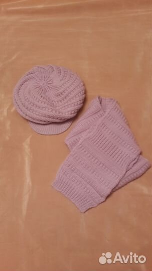 Комплект шапка-картуз и шарф